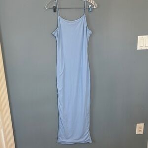 Light Blue Slip Maxi Dress - Women